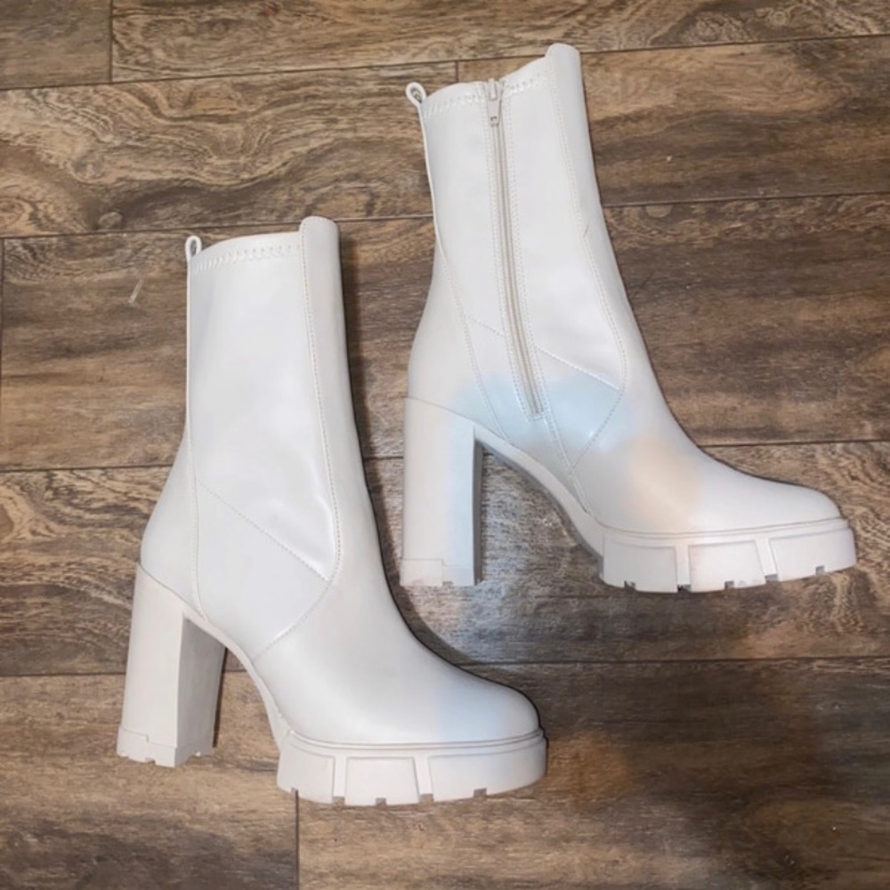 White ALDO boots